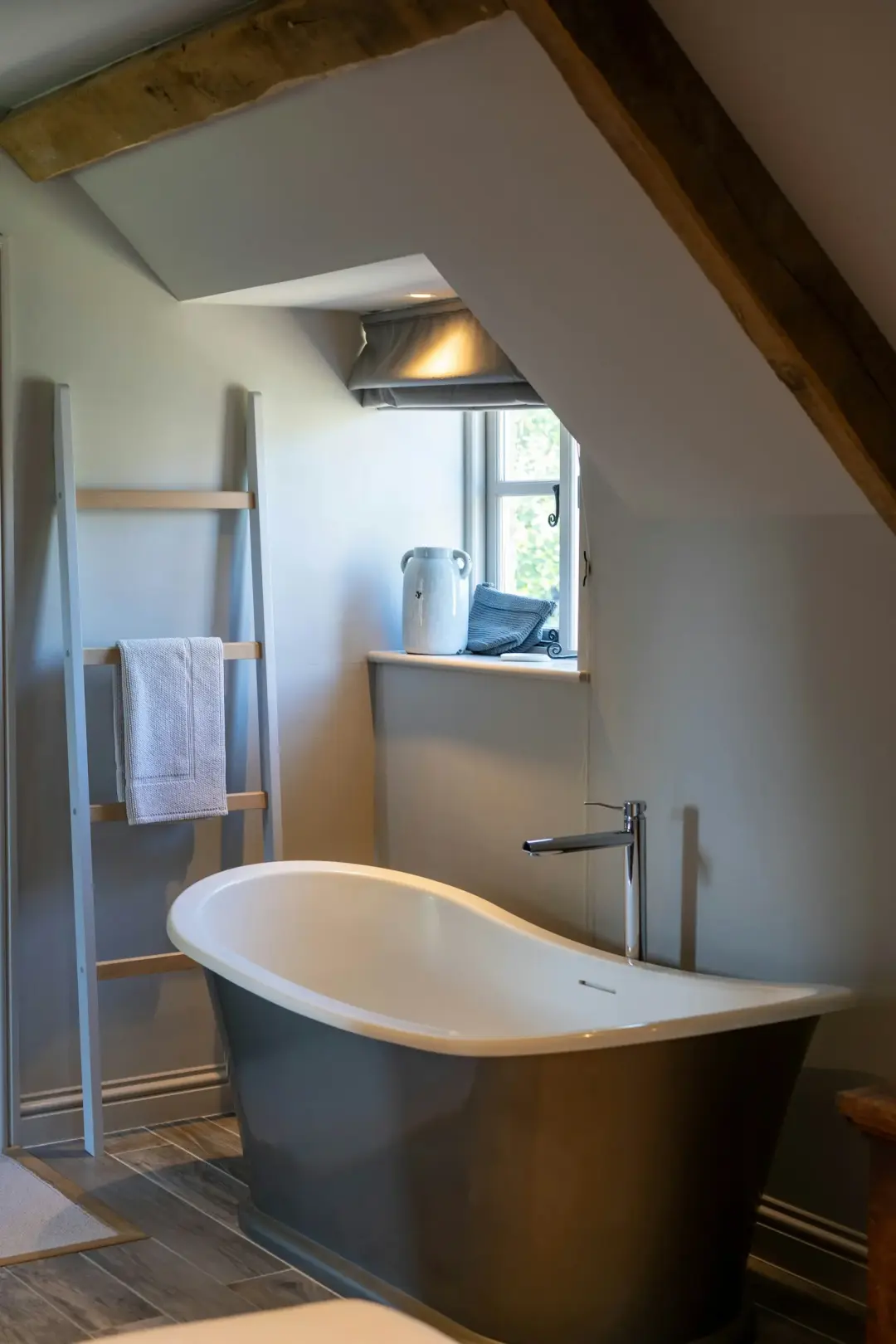 Freestanding bath in a Cotswolds bathroom